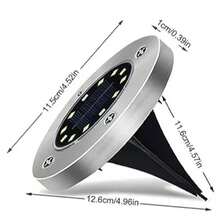 8 顆太陽能戶外防水草坪埋地 12 顆 Led 庭院通道燈