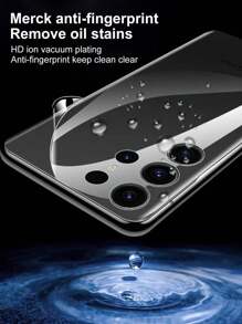 自动修复防指纹兼容三星 S24 S23 S22 S21 S20 Plus Ultra S10 S9 S8 Plus 系列全覆盖背面水凝胶膜兼容 Galaxy S21 Fe 4G/5G S20 Fe S10 Lite S10 E 屏幕保护膜配件