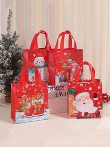 件聖誕防水禮品袋，帶手柄的手提袋，多功能無紡布聖誕購物袋，小型商務用品，最便宜的商品，清倉促銷，聖誕裝飾品，購物袋