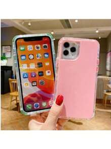 Funda Rainbow Paint Uso Rudo Doble Capa Para Moto E20 / E30 / E40 - Lila Púrpura - Ver 3