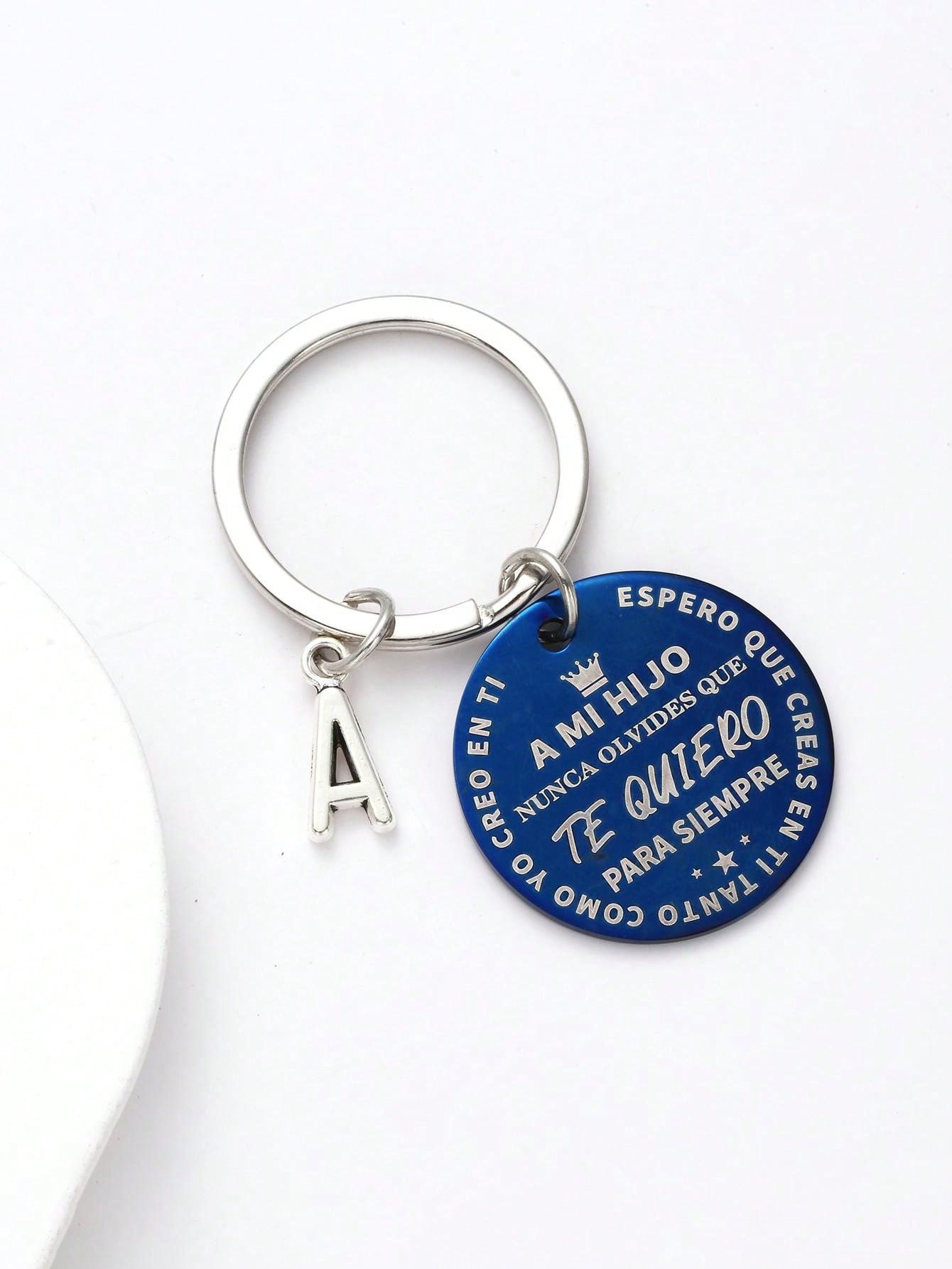 Porte-Clés Gravé Cadeau Pour Amie/Amoureux – Alliage – 3cm – Messages D'Amour – Pour Noël, Anniversaire, Saint-Valentin - 6