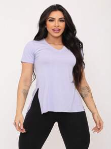 Women T-Shirts - 淺灰紫 - 查看 1