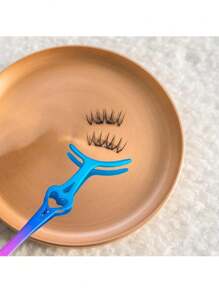 聖誕新款美容工具睫毛夾愛心大嘴睫毛夾假睫毛助手 - 藍紅色漸變 - 查看 2