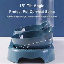 New Plastic Anti-Tilt Cat/Dog Lover Gift And Dog/Cat Mom Love Pet Automatic Feeding Water Dispenser, 2 In 1 Bowl For Cat Lover And Cat Mom Loves And Dog Lover And Dog Mom Loves