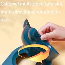New Plastic Anti-Tilt Cat/Dog Lover Gift And Dog/Cat Mom Love Pet Automatic Feeding Water Dispenser, 2 In 1 Bowl For Cat Lover And Cat Mom Loves And Dog Lover And Dog Mom Loves
