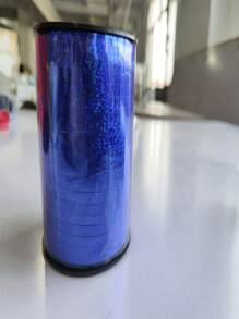500碼藍色激光卷曲絲帶,適用於禮盒包裝、花、氣球、裝飾等。適用於聖誕節、情人節、感恩節等節日