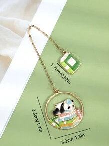 Cute Panda Cartoon Bookmark Back To School - Multicolor - View 2