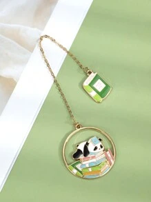 Cute Panda Cartoon Bookmark Back To School - Multicolor - View 1