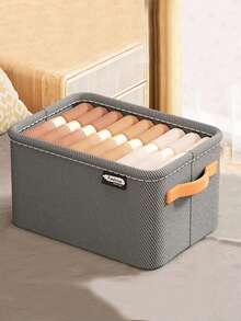 1pc Pants Storage, Shirt Storage Box, Thickened Compartment Storage Box - Grey - View 3