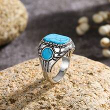 1 Stylish And Creative Business Niche Design Retro Ring - Antique Silver - View 4