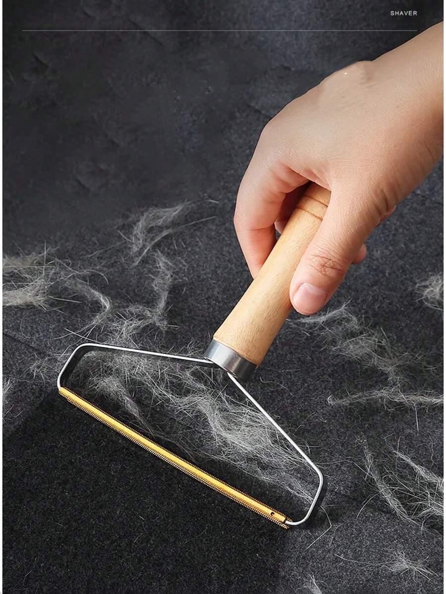 1只鋼絲梳髮刮,衣服除毛器,家用手動除毛刷,寵物除毛器,大服裝修剪球修剪