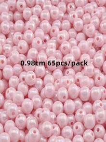 65-300入組/袋彩色亞克力珠子,馬卡龍和ab色圓珠適用於自製手鍊/項鍊珠寶配件