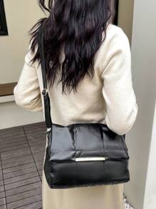 全新大容量休閒女包pu材質單肩斜背包時尚