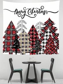 1 件聖誕主題印花掛毯 - 多重色 - 查看 3