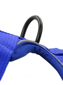 2 chiếc dây nịt thú cưng có dây xích, chất liệu lưới thoáng khí, thoải mái và không ngột ngạt, thiết kế phản quang cho các hoạt động ngoài trời và ban đêm, thích hợp cho chó và mèo - Màu xanh lam - Xem 7