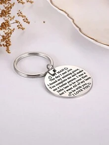Keychain For Boyfriend My Man Keychain Gifts For_yy - Silver - View 3