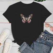 Women T-Shirts - 黑色 - 查看 2