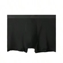 1 Calzoncillos Tipo Bóxer Holgados Y Transpirables Para Hombre En Tallas Grandes Para El Verano - Negro - Ver 1