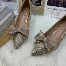 可拆式鞋花，扣子鞋飾，金屬鑲鑽，珍珠，仙女鞋蝴蝶結