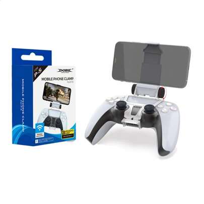 1 pezzo Supporto bianco per controller di gioco rotante con angolo regolabile, compatibile con controller e vari formati di smartphone