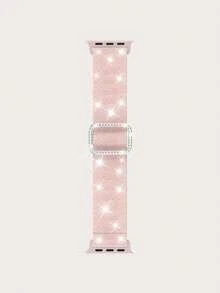 閃光彈性尼龍單環相容於 Apple Watch 錶帶 38 毫米 40 毫米 41 毫米 42 毫米 44 毫米 45 毫米 49 毫米適合女士男士，可調式彈性運動錶帶適用於系列 8 7 6 5 4 3 2 1 SE Ultra - 粉砂色 - 查看 3