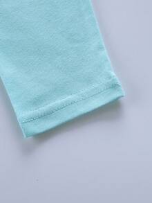 Girls' Shiny Reindeer Pattern Snowflake Tulle Splice Dress - Baby Blue - View 8