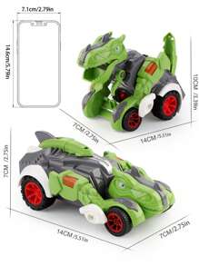 Juguete de coche transformable tipo dinosaurio, juguetes, juguetes para niños, juguetes para niños, juguetes para niños, juguetes, juguetes para niños, juguetes para niños, juguetes, juguetes para niños, juguetes para niños, juguetes para niños - Verde - Ver 10