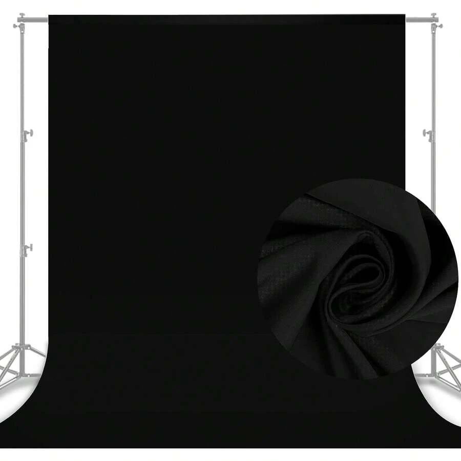 Grande formato 13 X 10 FT/ 10 X 6,6 FT 4MX3M/3MX2M Nero Bianco Schermo verde sfondo per fotografia Chromakey Sfondo virtuale per videochiamate Zoom Riunione Tessuto in tessuto GreenScreen Tenda per You Tube Studio fotografico Streaming Gaming Sfondo nero per fotografia , Chromakey Tessuto in poliestere ad alta densità, puro nero, per tenda fotografica a schermo pieghevole senza soluzione di continuità per scattare ritratti