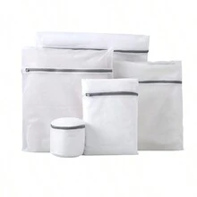Washing Machine Thickened Mesh Laundry Bag, Large Size, For Protecting Clothes, Underwear, Bra During Washing - White - View 6