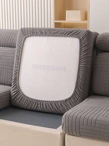 1入組彈性厚磅沙發座椅套，現代簡約四季通用防滑全罩座椅套，防水防塵，防污，易清洗，適用於客廳L型沙發和1/2/3/4座椅沙發 - 深灰色 - 查看 5