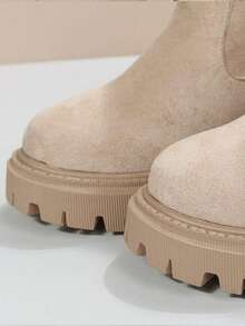 1 双女士雪地靴，时尚 2023 年冬季新款中筒保暖内衬厚款保暖女式冬靴