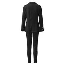 Conjunto 2pzs Traje Sastre Formal Para Mujer/blazer+pantalón - Negro - Ver 6
