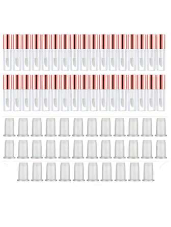 34支1.2毫升玫瑰金唇彩管，DIY唇部彩妆补充装，化妆品，便宜，房间装饰，梳妆台，旅行，卧室，化妆配件，便宜，圣诞礼物，化妆品，化妆工具，便宜货，礼物，女士礼物，圣诞礼物