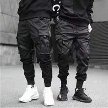 Pantalones De Chándal Hip Hop  HarajukuHombre - Negro - Ver 1