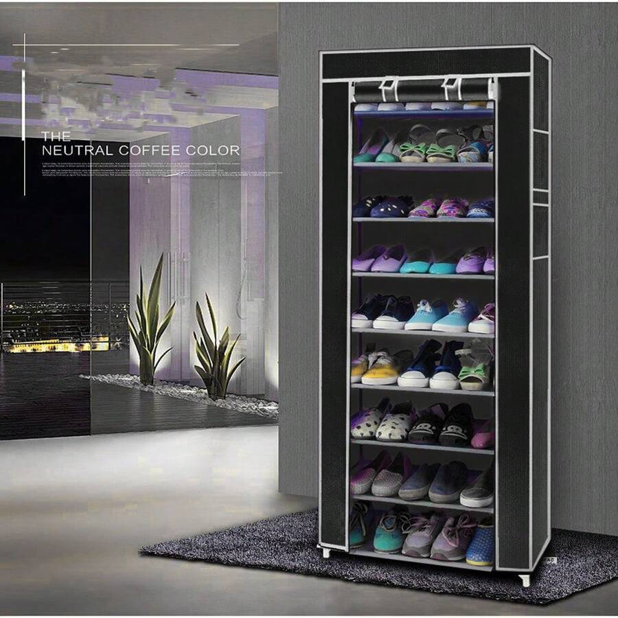 Shoe Cabinets - Black - View 1