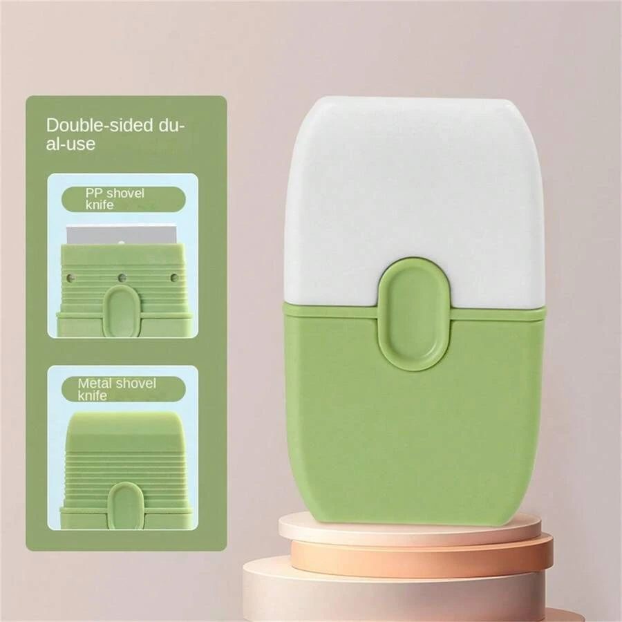 1入雙用雙頭刮膠刀車膜工具小刮刀,清潔玻璃清潔、冰淇淋刮刀、削刮器