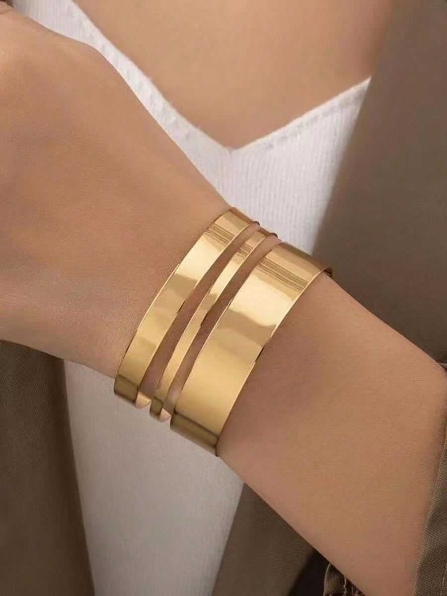 1件时尚简约创意设计金属个性化手链，适合日常佩戴 - 1 - 查看 1