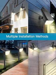 6/4/2/1入組太陽能景觀32led聚光燈,3種模式防水戶外太陽能景觀聚光燈,適用於露台、花園、車道、門廊、人行道、游泳池、假期和聖誕裝飾。 - 黃色 - 查看 5