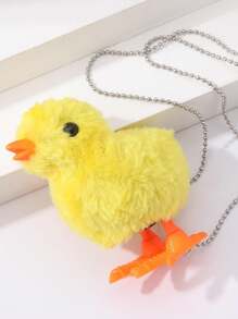 1pc Unique And Exaggerated Design Necklace, Best Friends/Couples Gift, Daily Outfit Accessory - Yellow - View 7