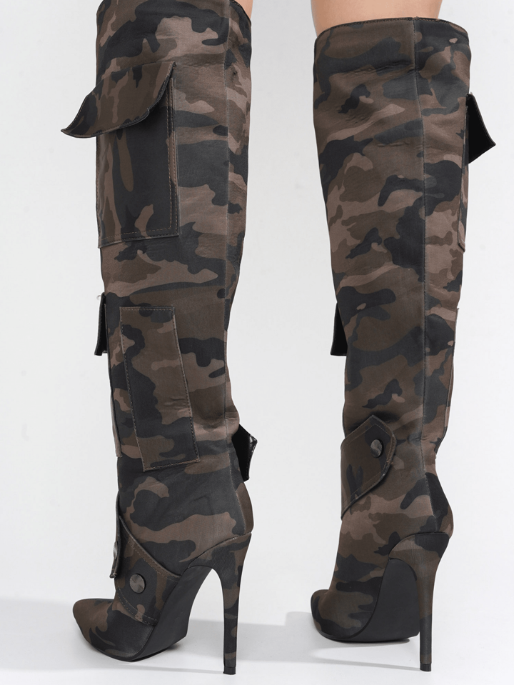 【THEAIRTOWN】 serch shirring camo bootscut pt 51T7Uqn8-FL._UY900_.jpg