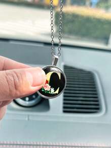 圓形英文字母汽車掛件,汽車裝飾掛件