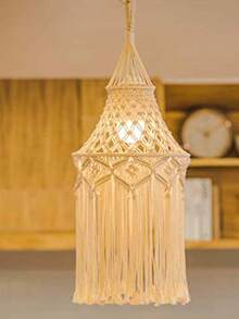 Bohemian Tassel Lampshade - Beige lampshade type A - View 3