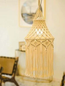 Bohemian Tassel Lampshade - Beige lampshade type A - View 4
