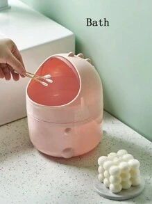1 Miếng Dễ thương Mini Mô phỏng Khủng long Thùng rác trên bàn , Có thể tháo rời Nắp Đối với Thuận tiện Và Dễ dàng làm sạch , Thích hợp Đối với Ăn uống Bàn , Bàn , Văn phòng , Phòng tắm , Đầu giường , - Nhiều màu - Xem 4