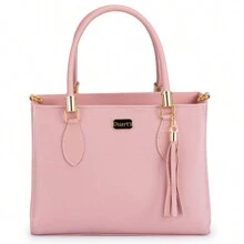 Women Tote Bags - Baby Pink - View 2