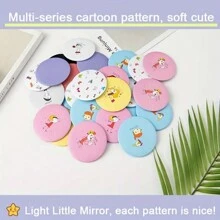 化妝鏡,卡通便攜鏡,迷你美容鏡,小圓鏡,袖珍鏡