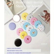 化妝鏡,卡通便攜鏡,迷你美容鏡,小圓鏡,袖珍鏡