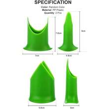 2 件装青椒、西红柿、水果和蔬菜去核器、户外厨房用具和储藏器、胡椒和辣椒粉去毛器、洗碗机安全 - Greenhome 配件小工具工具圣诞节用品烹饪圣诞节