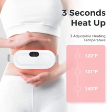 Menstrual Period Stomach Pain Heating Pad For Cramps With 3 Heat Levels And 4 Vibration Massage Modes For Women And Girls Gifts Cramps Heating Pad Portable Electric Fast Heating Belly Wrap Belt