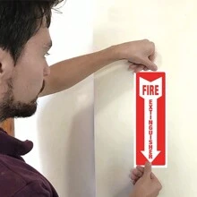 8入組乙烯基消防安全滅火器識別標誌標籤自粘貼紙fire貼紙,場景裝飾 - 彩色 - 查看 3